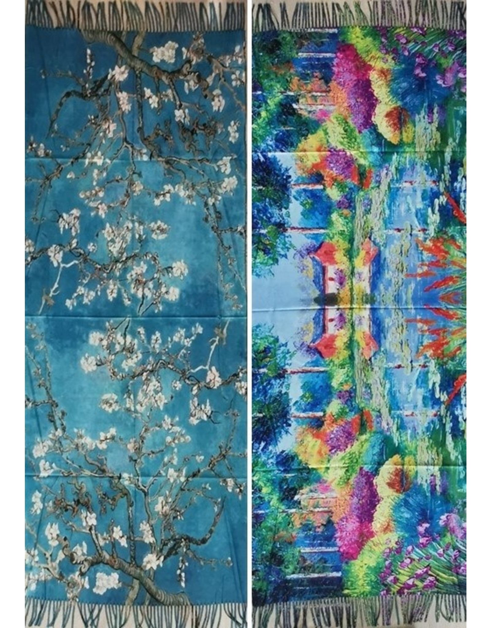 Vincent van Gogh Amandelbloesem sjaal dubbelzijdig | Boetiek Trukado