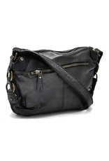 HillBurry Leather bags - HillBurry Shoulder bag Washed Leather black