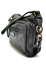 HillBurry Leather bags - HillBurry Shoulder bag Washed Leather black