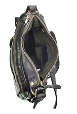 HillBurry Leather bags - HillBurry Shoulder bag Washed Leather black