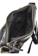 HillBurry Leather bags - HillBurry Shoulder bag Washed Leather black