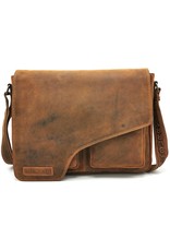 HillBurry Leather bags - HillBurry Leather Laptop bag-workbag with holster cover