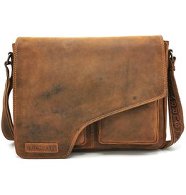 HillBurry HillBurry Leather Laptop bag-workbag with holster cover Large