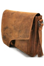 HillBurry Leren tassen - HillBurry Leren Laptoptas  met holster omslag