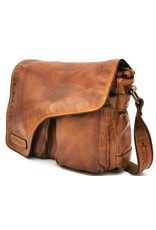 HillBurry Leren schoudertassen Leren crossbody tassen - Hillburry schoudertas holster omslag gewassen leer cognac