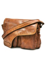 HillBurry Leren schoudertassen Leren crossbody tassen - Hillburry schoudertas holster omslag gewassen leer cognac