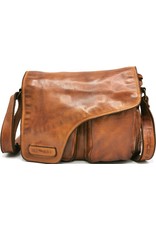 HillBurry Leren schoudertassen Leren crossbody tassen - Hillburry schoudertas holster omslag gewassen leer cognac