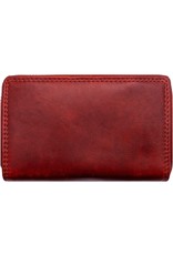 HillBurry Leather wallets - Hillburry leather wallet red with RFID