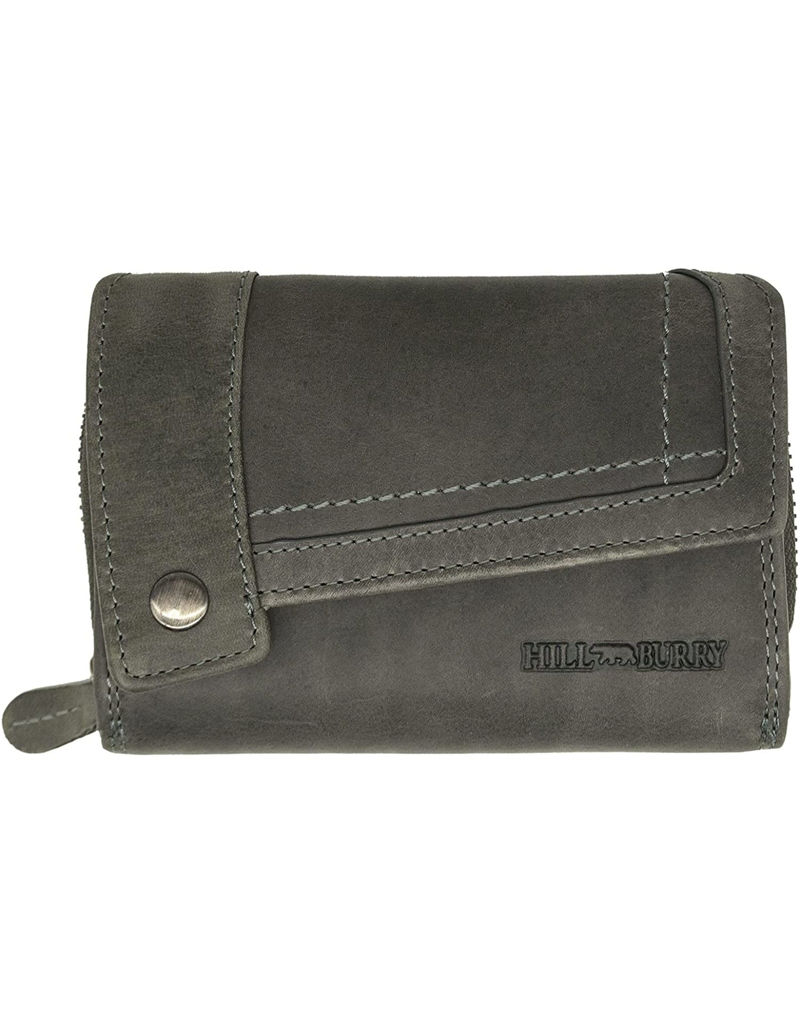 HillBurry Leather wallets - HillBurry Leather Wallet Grey  with RFID