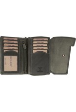 HillBurry Leather wallets - HillBurry Leather Wallet Grey  with RFID