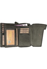 HillBurry Leather wallets - HillBurry Leather Wallet Grey  with RFID