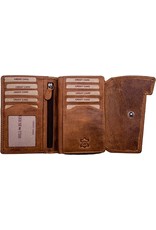 HillBurry Leather wallets - Hillburry leather wallet brown (cognac)