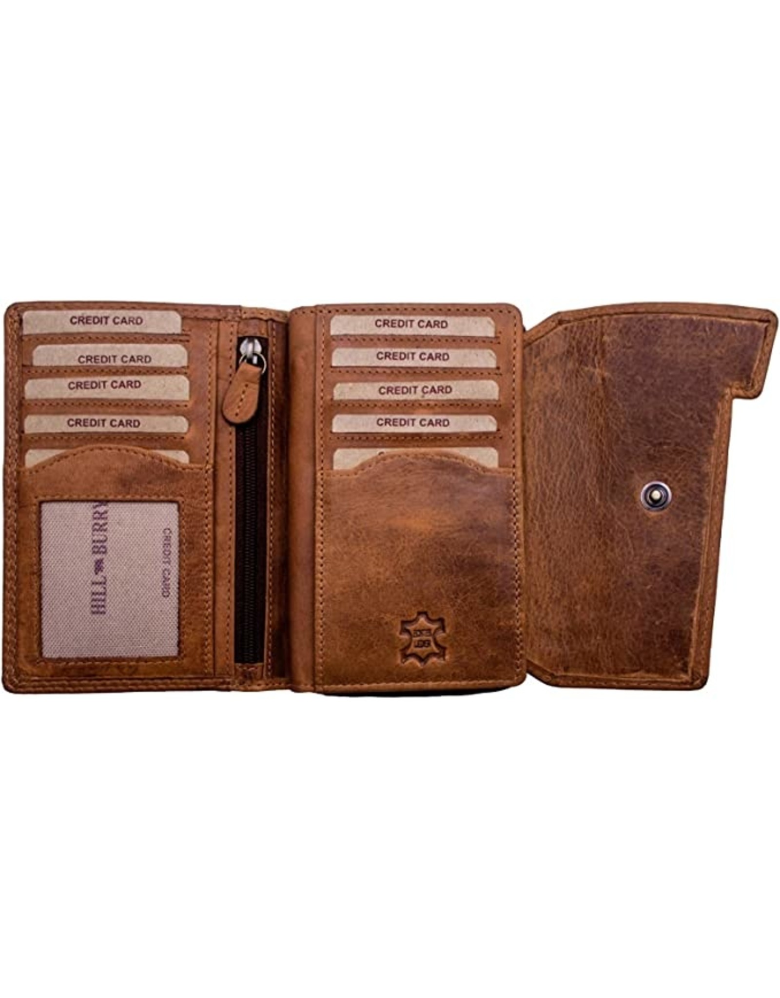 HillBurry Leather wallets - Hillburry leather wallet brown (cognac)