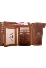 HillBurry Leather wallets - Hillburry leather wallet brown (cognac)