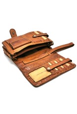 HillBurry Leather Festival bags, waist bags and belt bags - HillBurry Shoulder Bag-Wallet-Phone holder washed leather