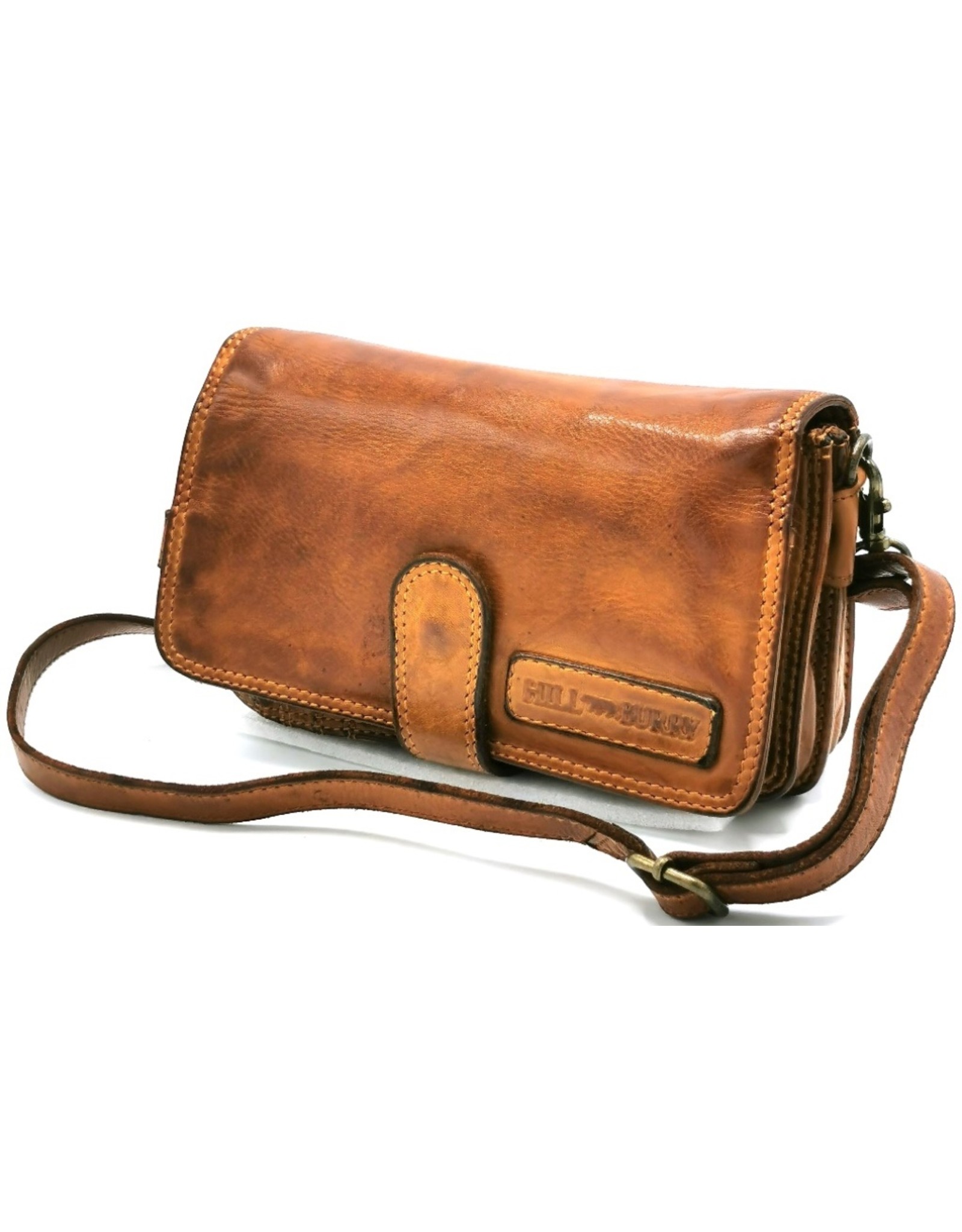 HillBurry Leather Festival bags, waist bags and belt bags - HillBurry Shoulder Bag-Wallet-Phone holder washed leather