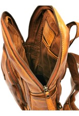 HillBurry Leather bags - Hillburry crossbody-sling bag washed leather cognac