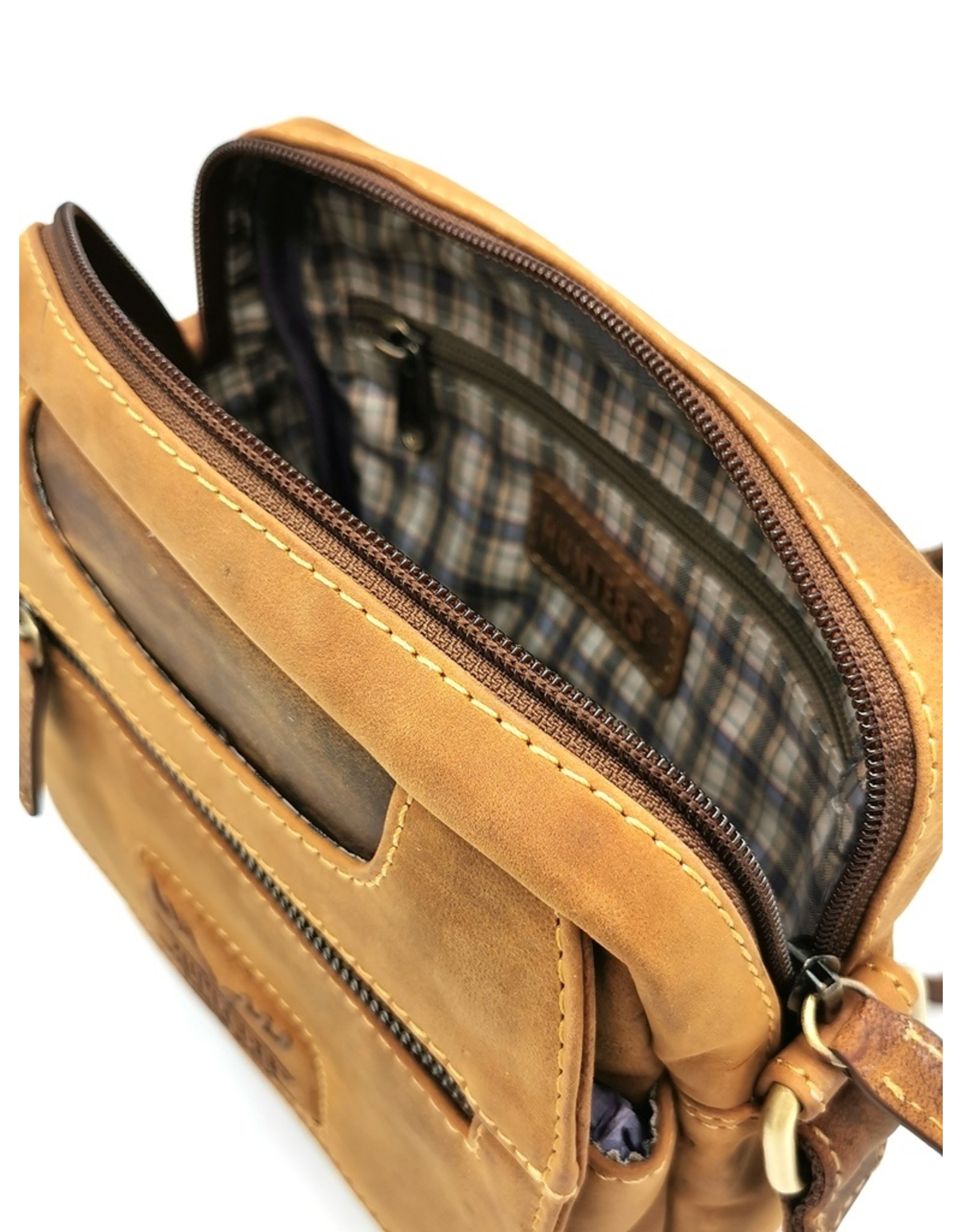 Hunters Leather shoulder bags Leather crossbody bags - Hunter crossbody bag Buffalo leather