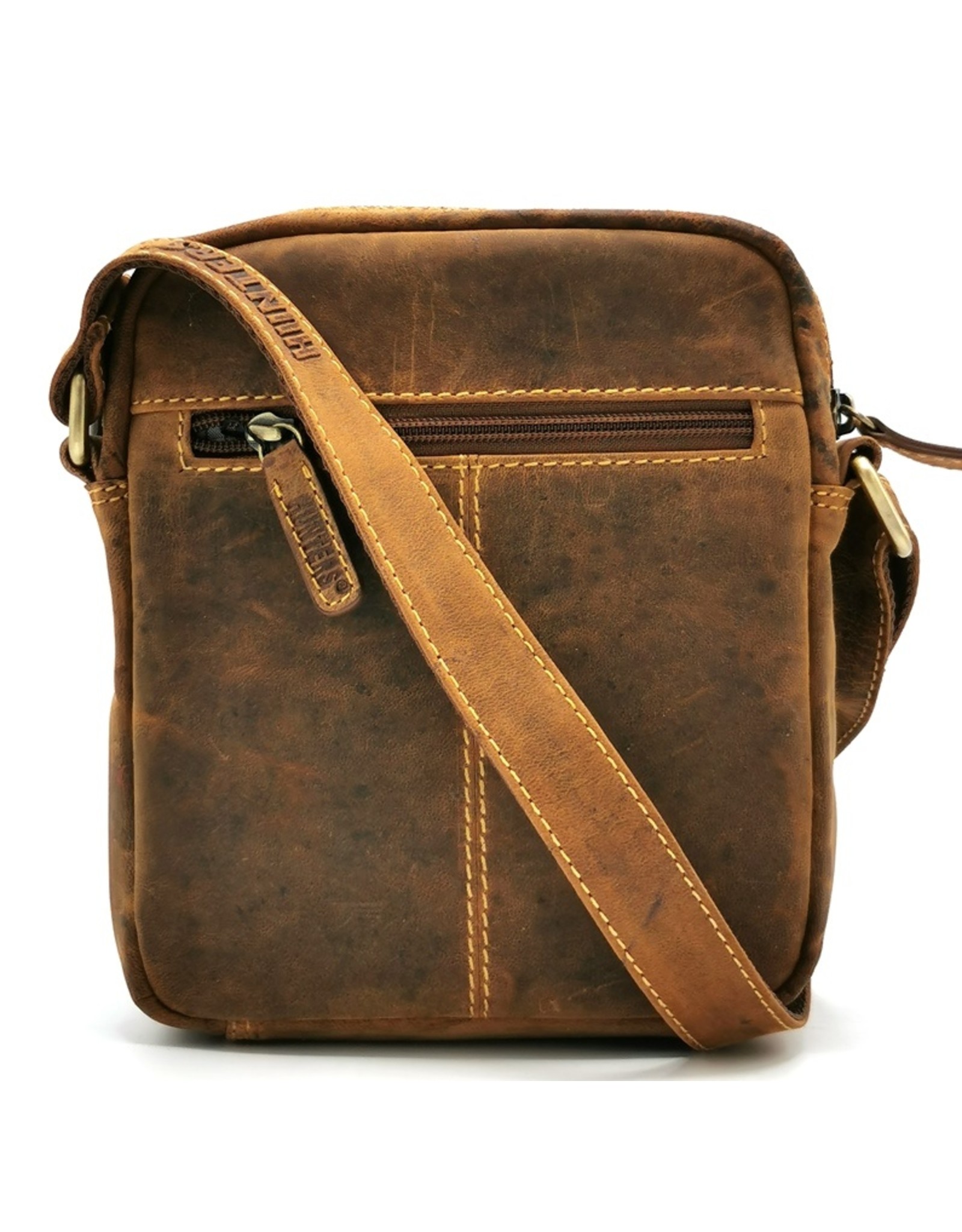 Hunters Leather bags - Hunters shoulder bag with long cover small