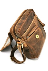 Hunters Leren Schoudertassen Leren crossbody tassen - Hunters Crossbody met Holster omslag