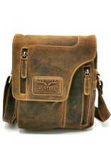 Hunters Leren Schoudertassen Leren crossbody tassen - Hunters Crossbody met Holster omslag