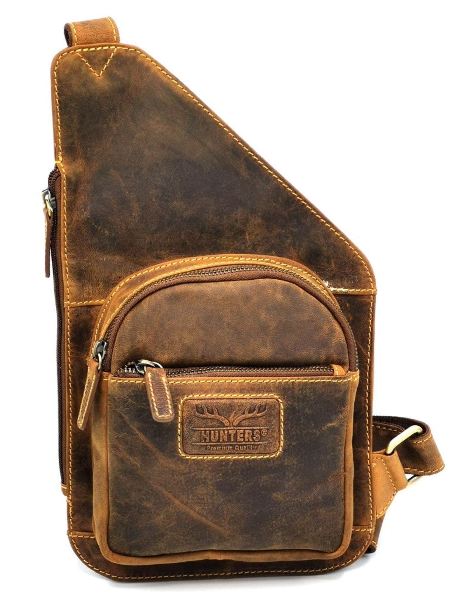 Hunters Leren tassen - Leren Crossbody Holster Hunters - Buffelleer