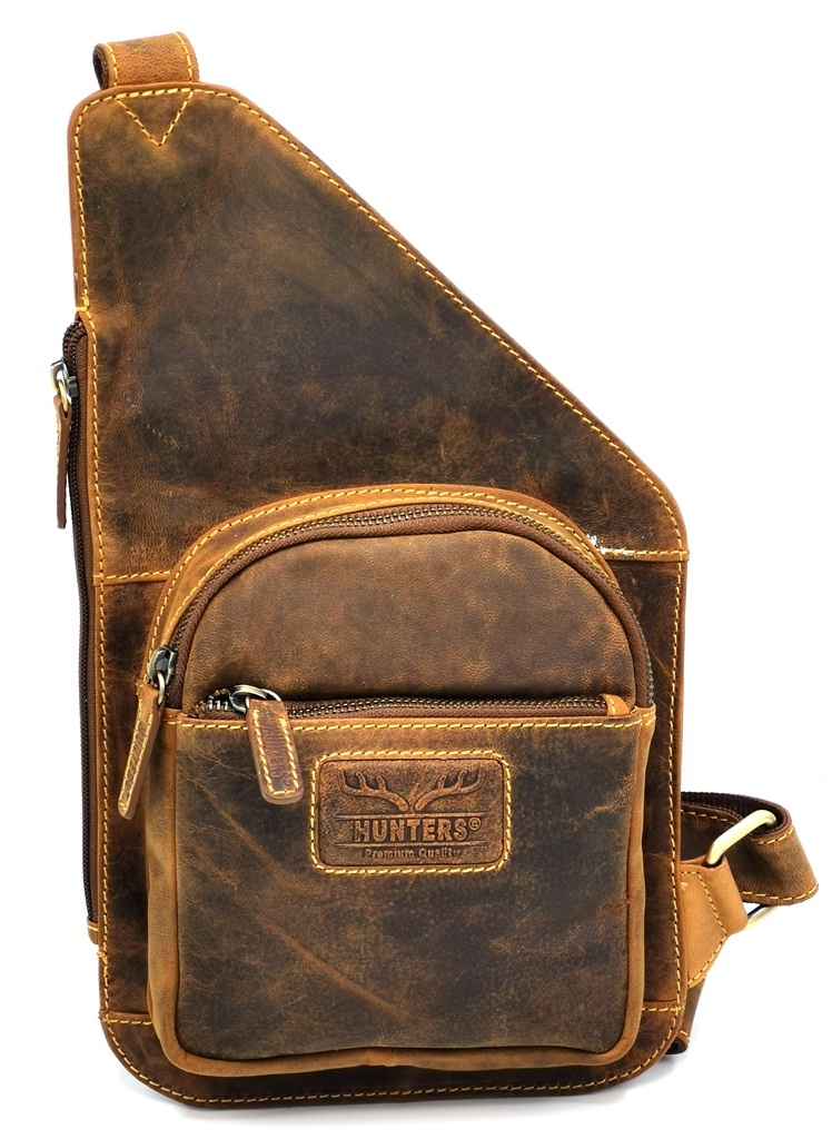 Leather crossbody holster Hunters Buffalo leather Boutique Trukado