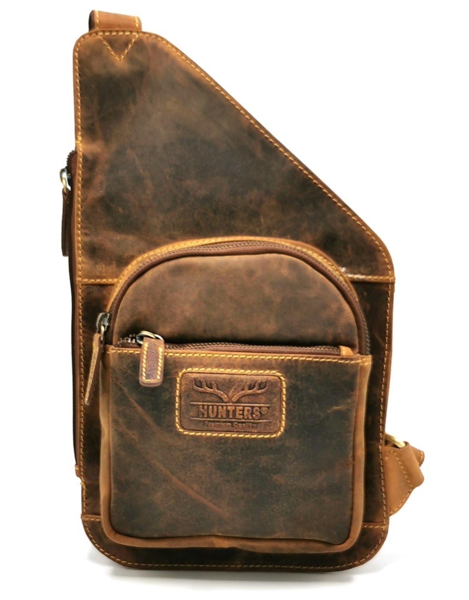 Hunters Leren tassen - Leren Crossbody Holster Hunters - Buffelleer