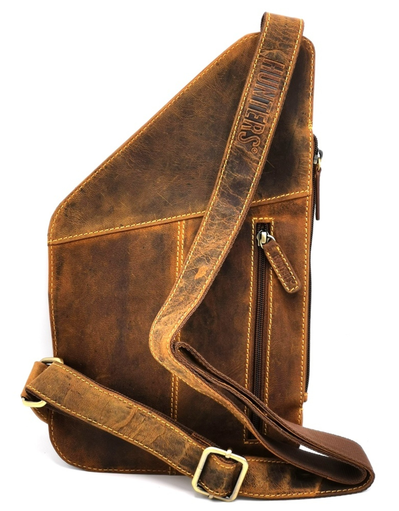 Hunters Leren tassen - Leren Crossbody Holster Hunters - Buffelleer