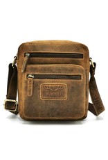 Hunters Leather shoulder bags Leather crossbody bags - Hunters crossbody Buffalo leather square (small)