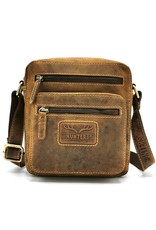 Hunters Leather shoulder bags Leather crossbody bags - Hunters crossbody Buffalo leather square (small)