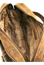 Hunters Leren schoudertassen Leren crossbody tassen - Hunters Schoudertas met veel vakjes - Buffelleer