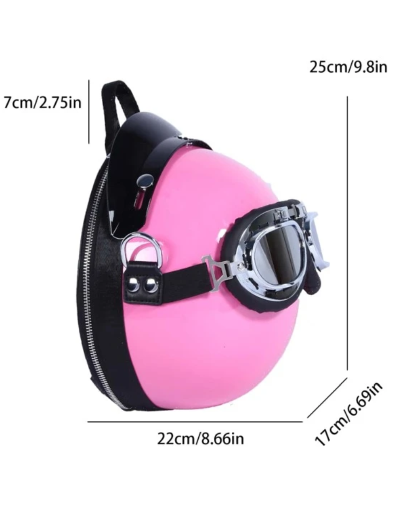 Magic Bags Fantasy bags and wallets - Motorbike helmet backpack-shoulder bag (pink)