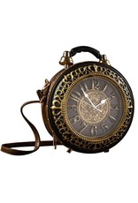 Magic Bags Fantasy bags - Clock bag with Working Clock Vintage Brown