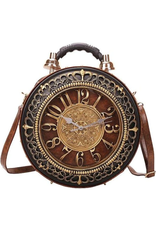 Magic Bags Fantasy bags - Clock bag with Working Clock Vintage Brown