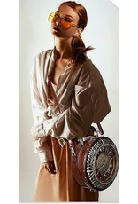 Magic Bags Fantasy bags - Clock bag with Working Clock Vintage Brown
