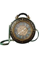 Magic Bags Fantasy tassen - Klok tas met Werkende Klok Vintage Groen