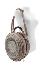 Magic Bags Fantasy bags - Clock bag with Working Clock Vintage Old pink large