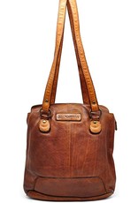 HillBurry Leather backpacks Leather shoppers - HillBurry backpack-shoulder bag washed leather (Tan)