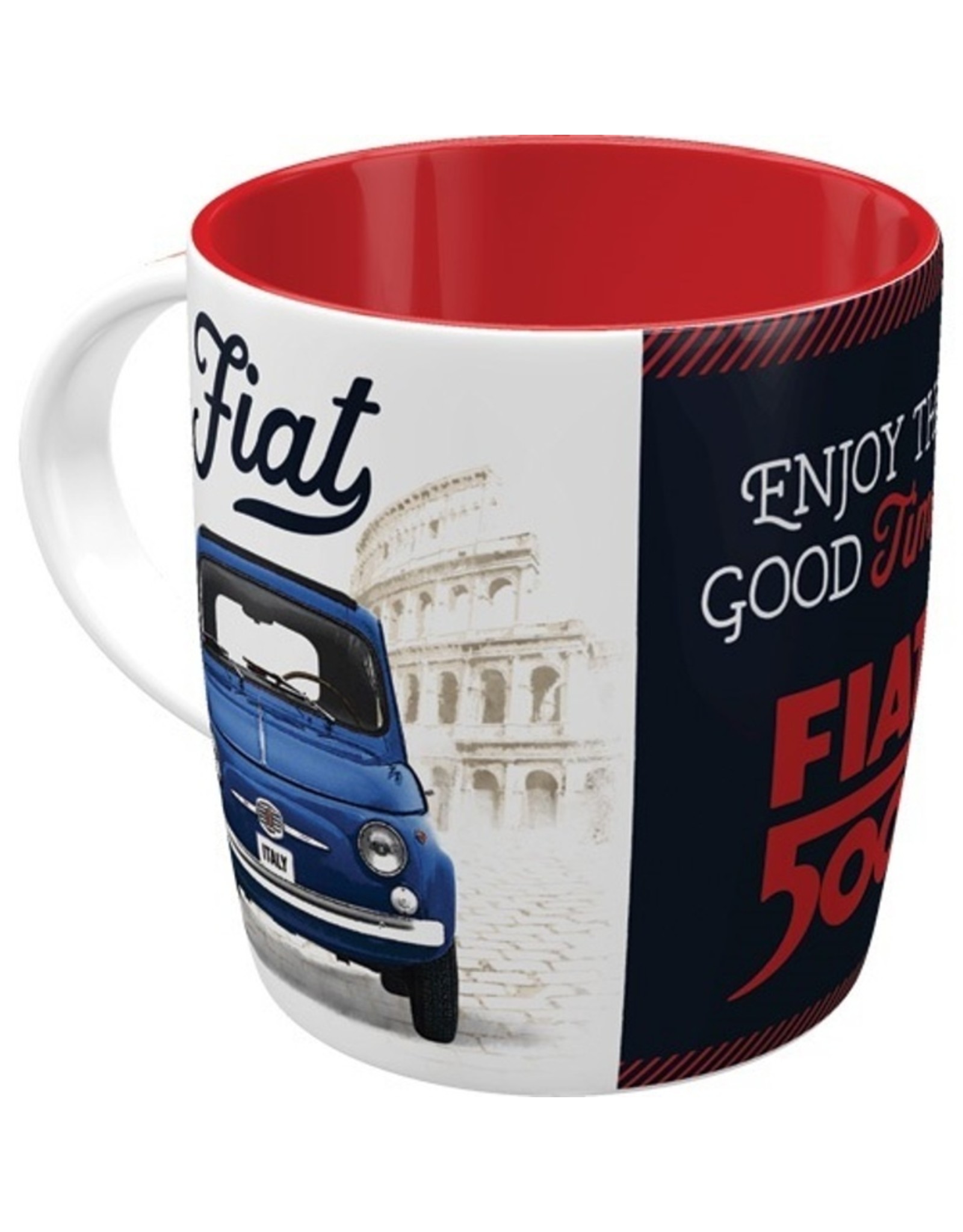 Nostalgic Art Drinkware - Fiat 500 mug - microwave and dishwasher safe