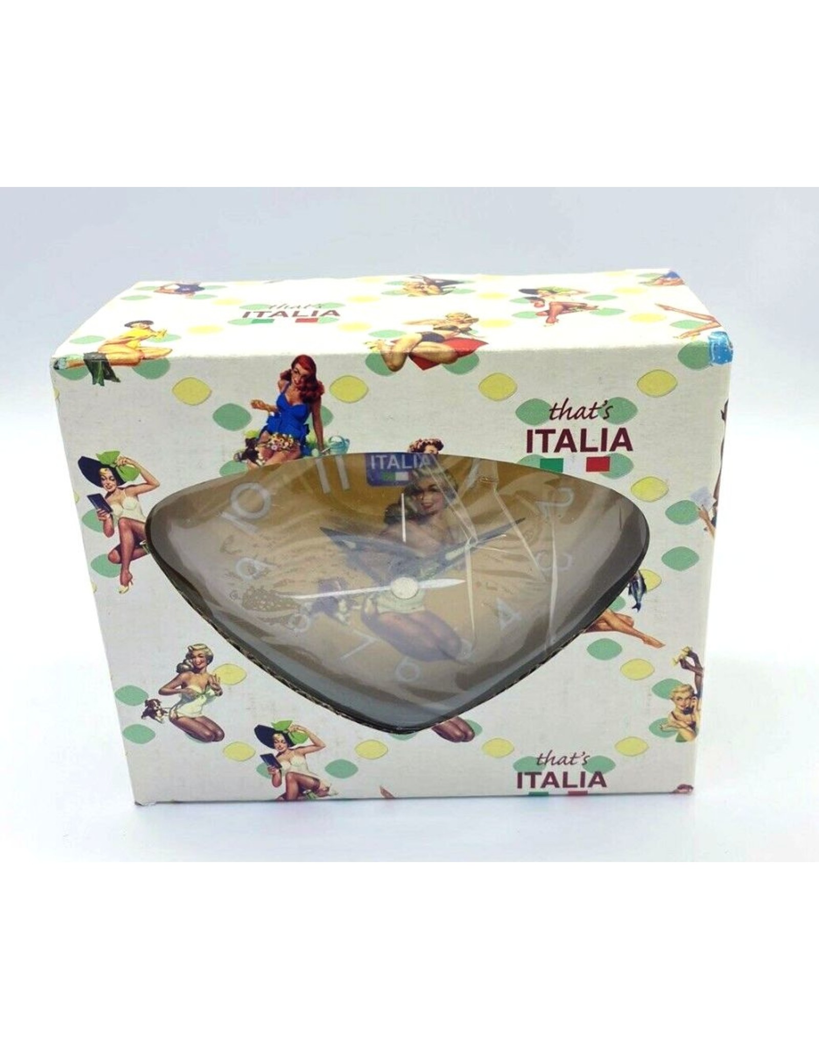 That's Italia Miscellaneous - Pin-Up Wekker-Tafelklok That's Italia (geel)