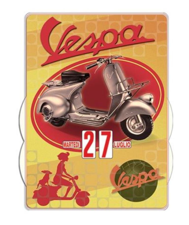 Vespa Retro Perpetual Calendar | Boutique Trukado - Boutique Trukado