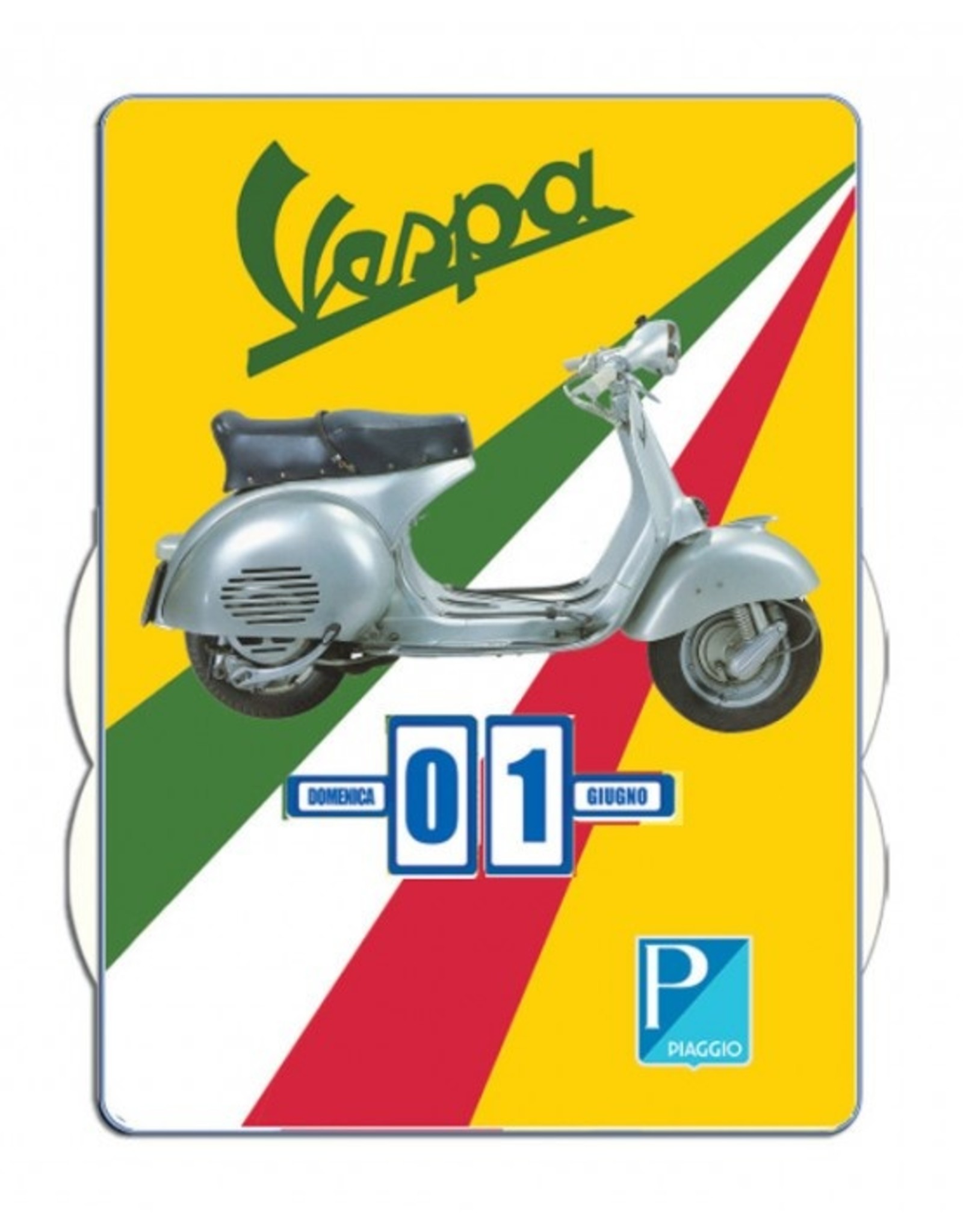 That's Italia Miscellaneous - Vespa and Italian Flag Perpetual Calendar