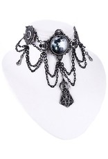 Restyle Gothic accessories - Choker with moon Moon Geometry  Restyle