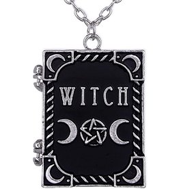 Restyle Witch Book Shaped Black Locket Restyle