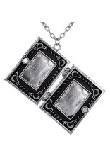 Restyle Jewellery - Witch Book Shaped Black Locket Restyle