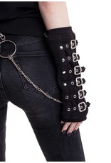 Poizen Industries Gothic and Steampunk accessories - Armwarmers with Buckles Poizen Industries