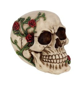 Alator Rose Vine Covered Skull Figurine Rose From Beyond 15cm