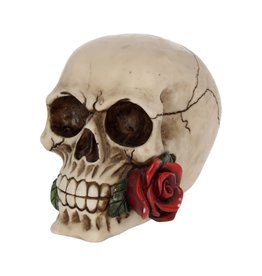 Alator Schedel met Roos - Rose From the Dead 15cm