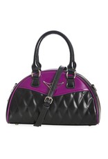 Banned Retro bags  Vintage bags - Banned Rockabilly Lillyweb Handbag purple-black